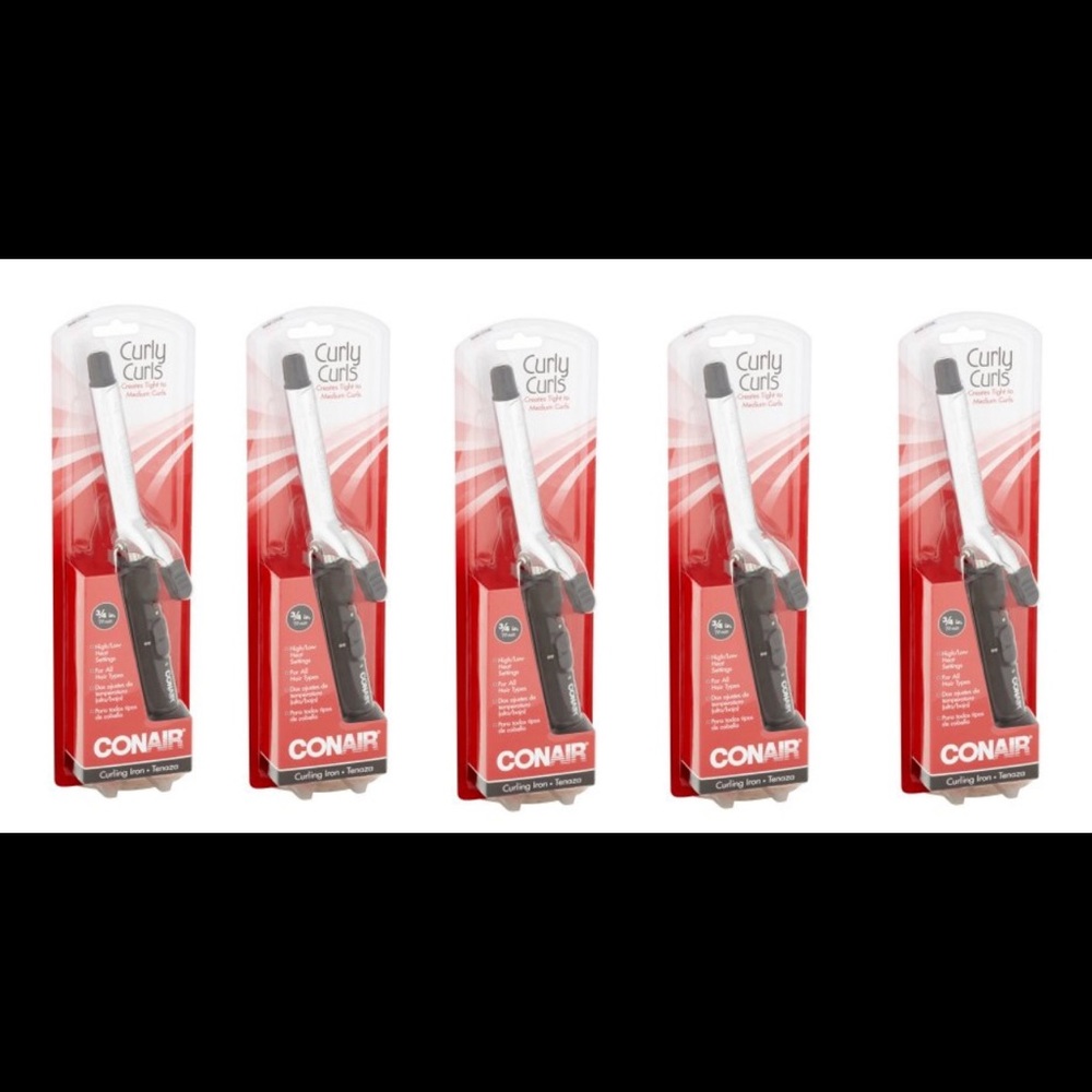*BRAND NEW* Conair Curly Curls 3/4 Inch Curling Wand Silver Stainless Steel Iron